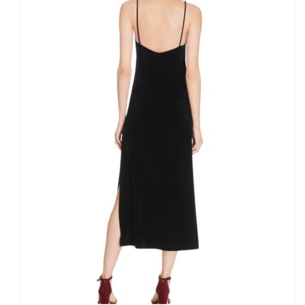 Rebecca Minkoff Black Velveteen Yoshi Slip Dress - Picture 2 of 8